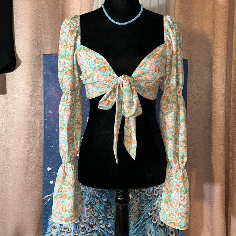 Emory Park Size M 2 Piece Floral Boho Skirt Set